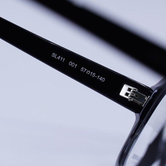 🕶️ New Saint Laurent SL411 001 Eyeglasses - Black Frame 57mm - Picture 3 of 11